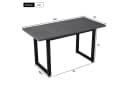 BlingBin Esstisch Industriestil Schwarz/Grau Bild 3