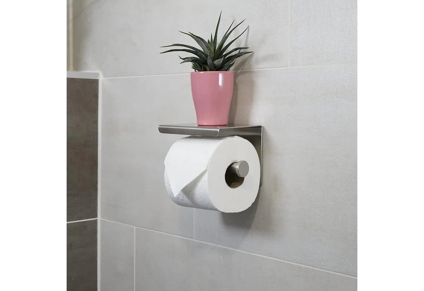 BlingBin Toilettenpapierhalter Silber Edelstahl
