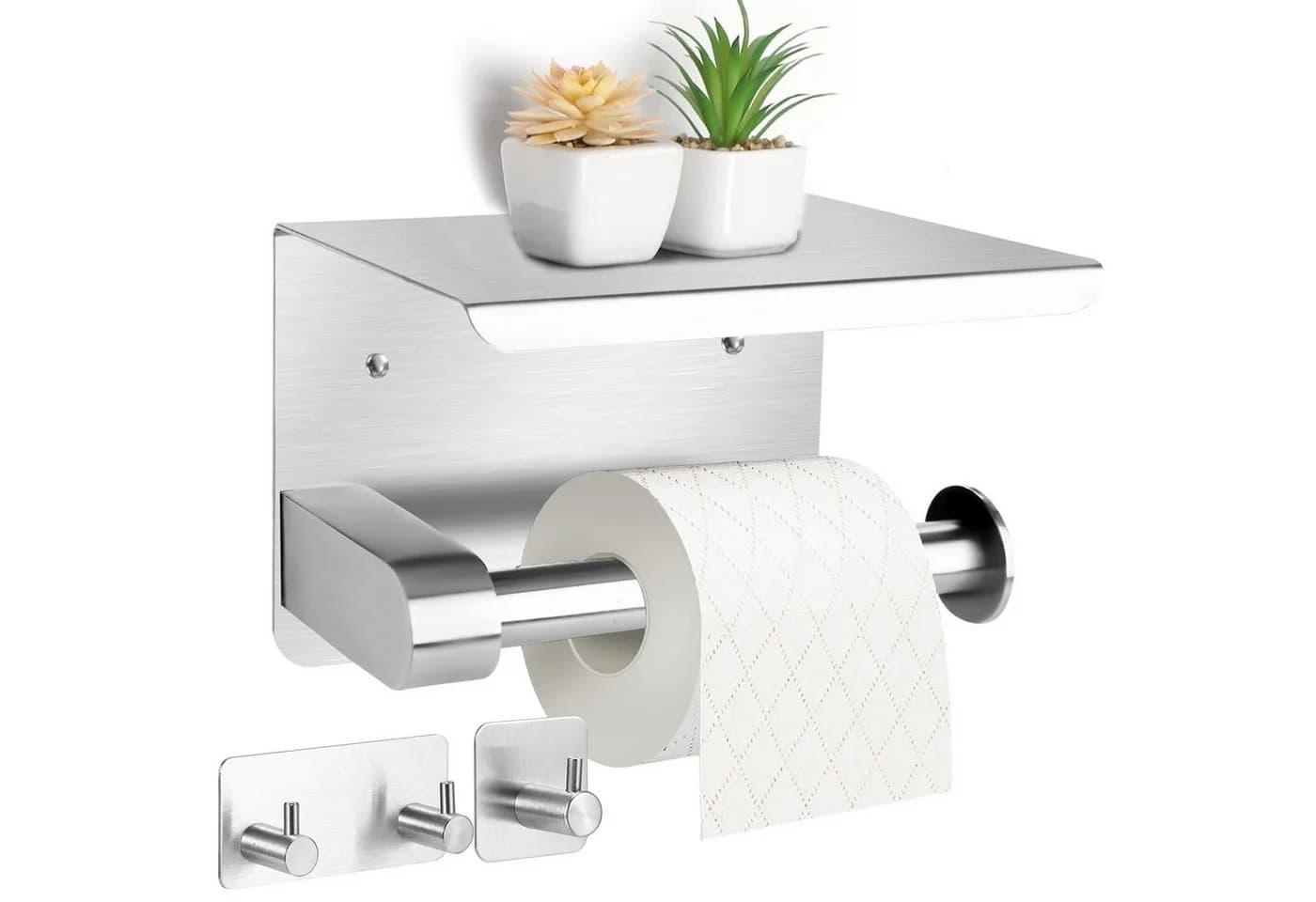 BlingBin Toilettenpapierhalter Silber Edelstahl - Bild 2