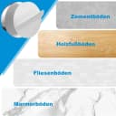 BlingBin Bodentürstopper 4 Stück Edelstahl Selbstklebend mit Gummipuffern Bild 4