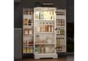 BlingBin Eckschrank Bauernhaus Weiß LED Bild 5