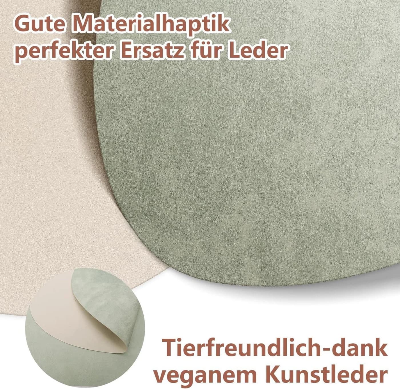 BlingBin Platzset 12 Stück Tischset Leder-Imitat Rutschfest Wasserdicht - Bild 5