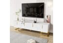 BlingBin TV-Schrank Lowboard mit Goldenen Griffen und Füßen Bild 5
