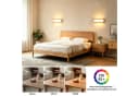 BlingBin LED Wandleuchte Innen Wandlampe Holz Touch Control Bild 4