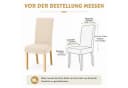 BlingBin Stuhlhusse Stretch Beige 6er Set Bild 1