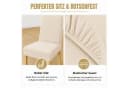 BlingBin Stuhlhusse Stretch Beige 6er Set Bild 5
