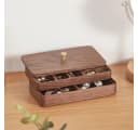 BlingBin Schmuckaufbewahrung Holz Massivholz Box 19x10x7,5 cm Bild 5
