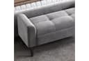 BlingBin Polsterbank Grau mit Armlehne Bettbank Sitzbank Betthocker Flurbank Bild 4