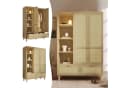 BlingBin Kleiderschrank Eiche Rattan mit Schubladen Bild 1