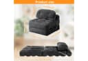 BlingBin Schlafsofa Klappsofa 1-Sitzer mit Bettfunktion, Cordstoff Bild 1