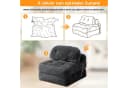 BlingBin Schlafsofa Klappsofa 1-Sitzer mit Bettfunktion, Cordstoff Bild 4