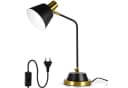 BlingBin Schreibtischlampe Retro Tischlampe Metall Schwarz Bild 2