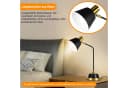 BlingBin Schreibtischlampe Retro Tischlampe Metall Schwarz Bild 5