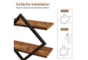 BlingBin Wandregal 2er-Set Rauten-Design Braun/Schwarz Bild 4