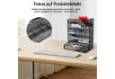 BlingBin Schreibtisch Organizer Schwarz mit Schublade & 9 Fächern Bild 3