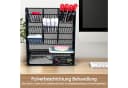 BlingBin Schreibtisch Organizer Schwarz mit Schublade & 9 Fächern Bild 4