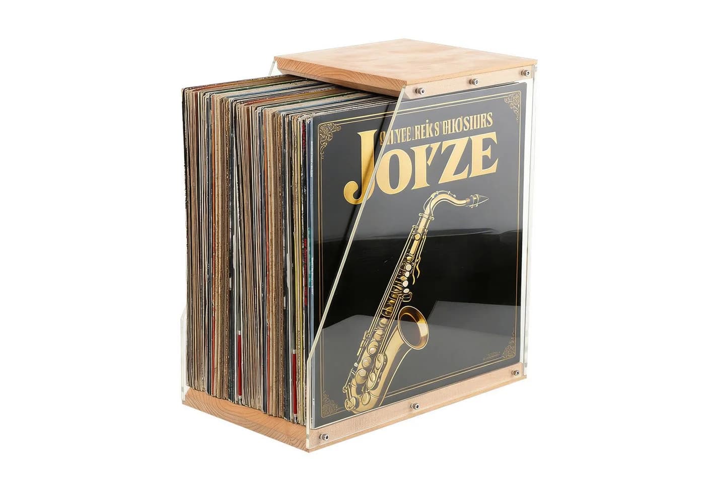 BlingBin Vinyl-Schallplattenhalter für 40 LPs Transparent - Bild 2
