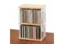 BlingBin CD-Regal 2-stufiger CD-Halter aus Holz und Acryl, Schallplatten Aufbewahrung Bild 2
