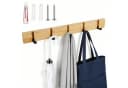 BlingBin Wandgarderobe Klappbar mit 5 Haken Holz Aluminium Modern Bild 2