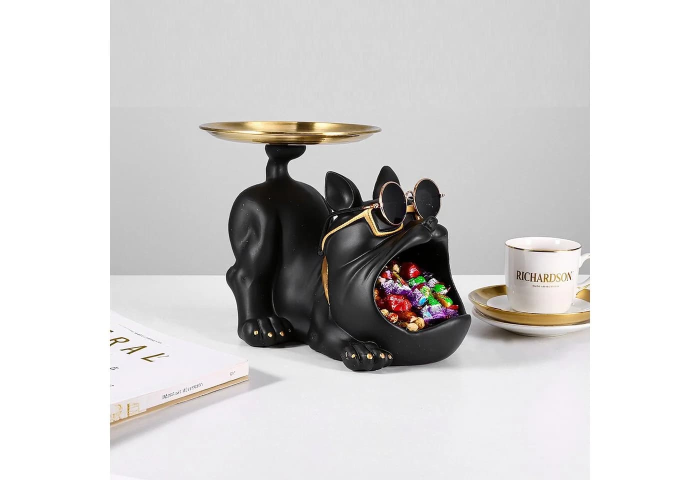 BlingBin Dekoschale Französische Bulldogge Schlüssel- & Aufbewahrungsschale - Bild 5