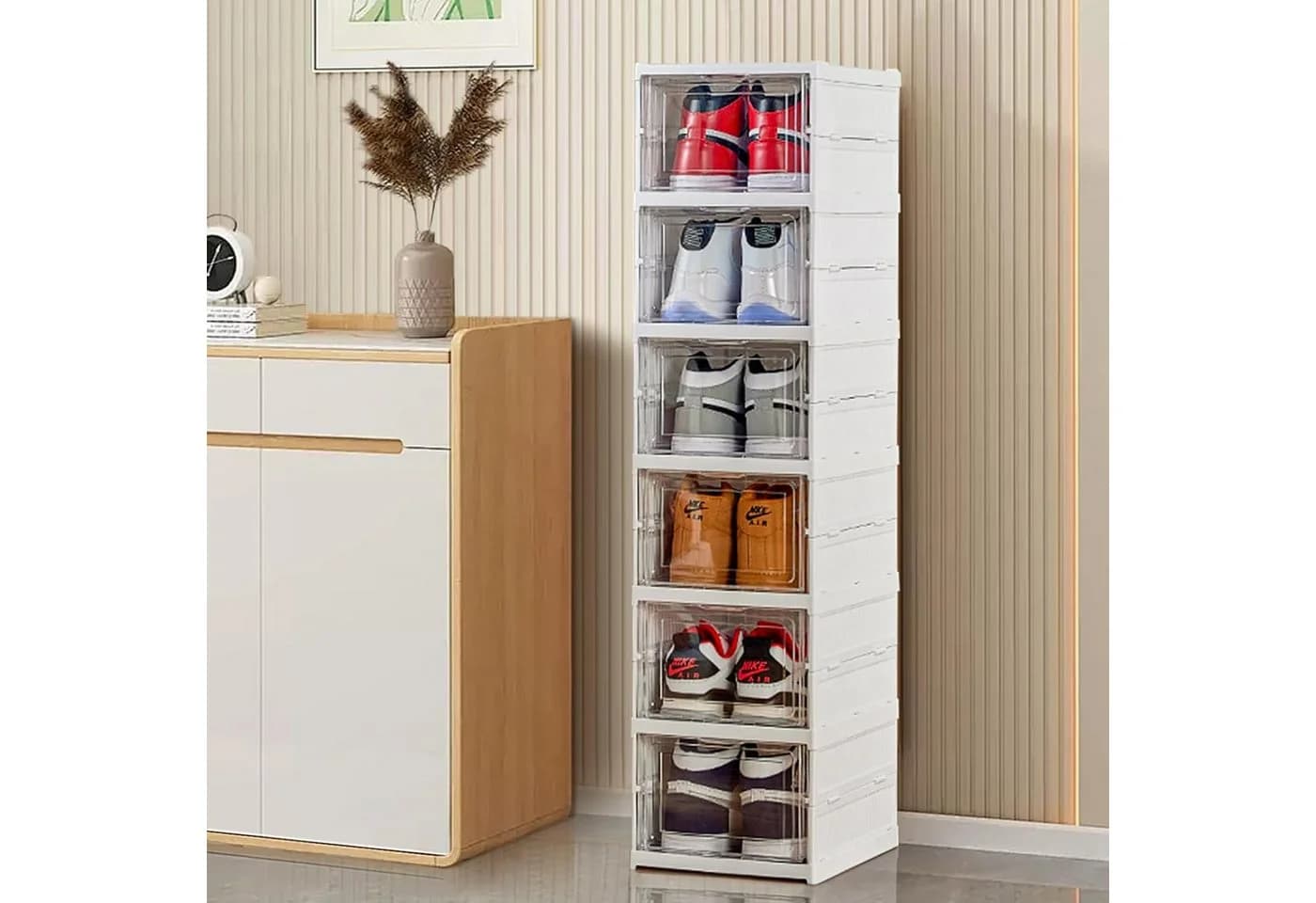 BlingBin Schuhbox 6-stufige stapelbar Kunststoff - Bild 2
