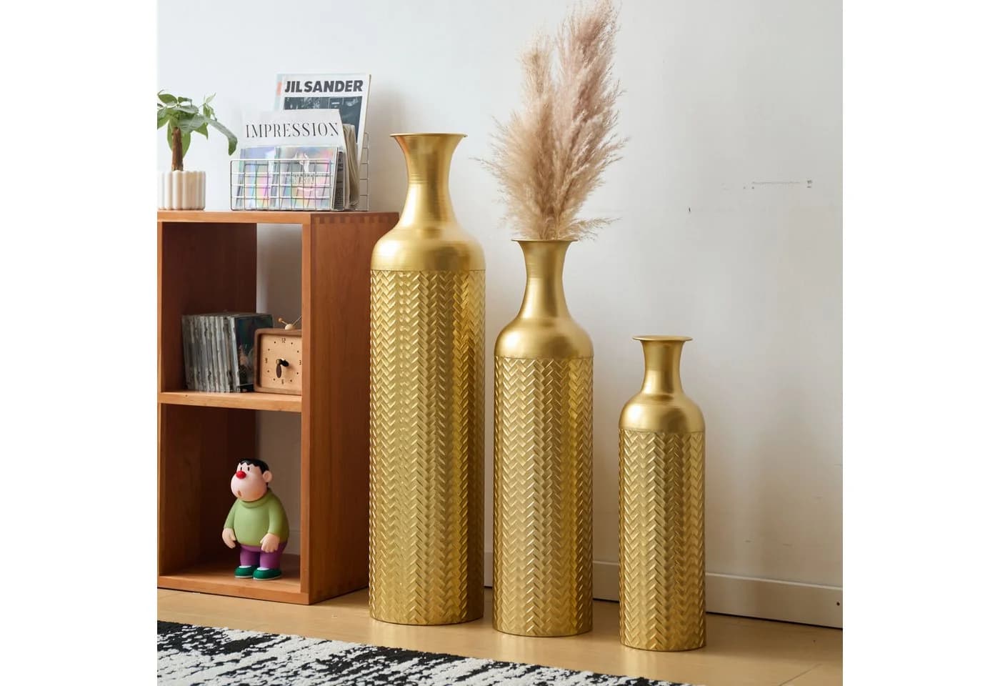 BlingBin Bodenvasen-Set 3er Gold Metall - Bild 5