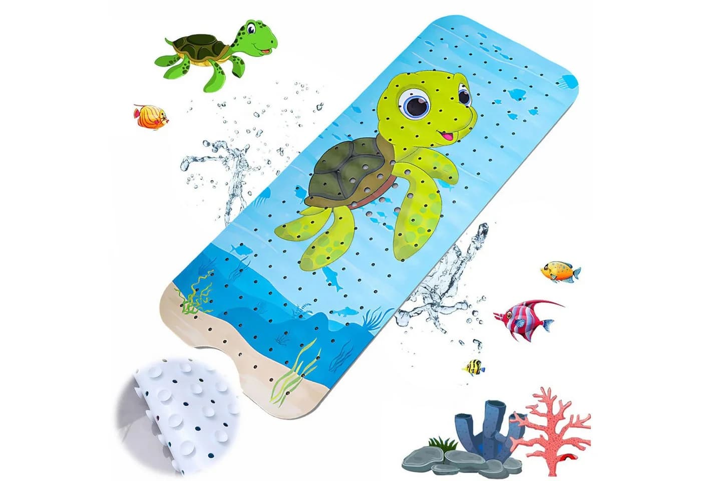 BlingBin Badematte Rutschfest PVC 100x40cm - Bild 2