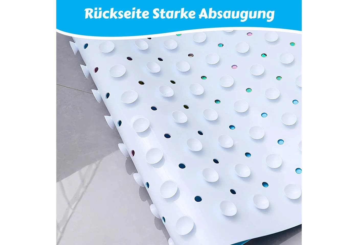 BlingBin Badematte Rutschfest PVC 100x40cm - Bild 3