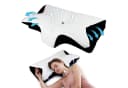BlingBin Nackenstützkissen Ergonomisches Nackenkissen Memory Schaum Orthopädisches Kopfkissen Schwarz & Weiß Bild 2