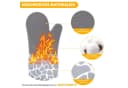 BlingBin Topfhandschuhe Ofenhandschuhe Topflappen Set, Anti-Rutsch Silikon Handschuh, 6er Set, Hitzebeständig bis 260°C Bild 3