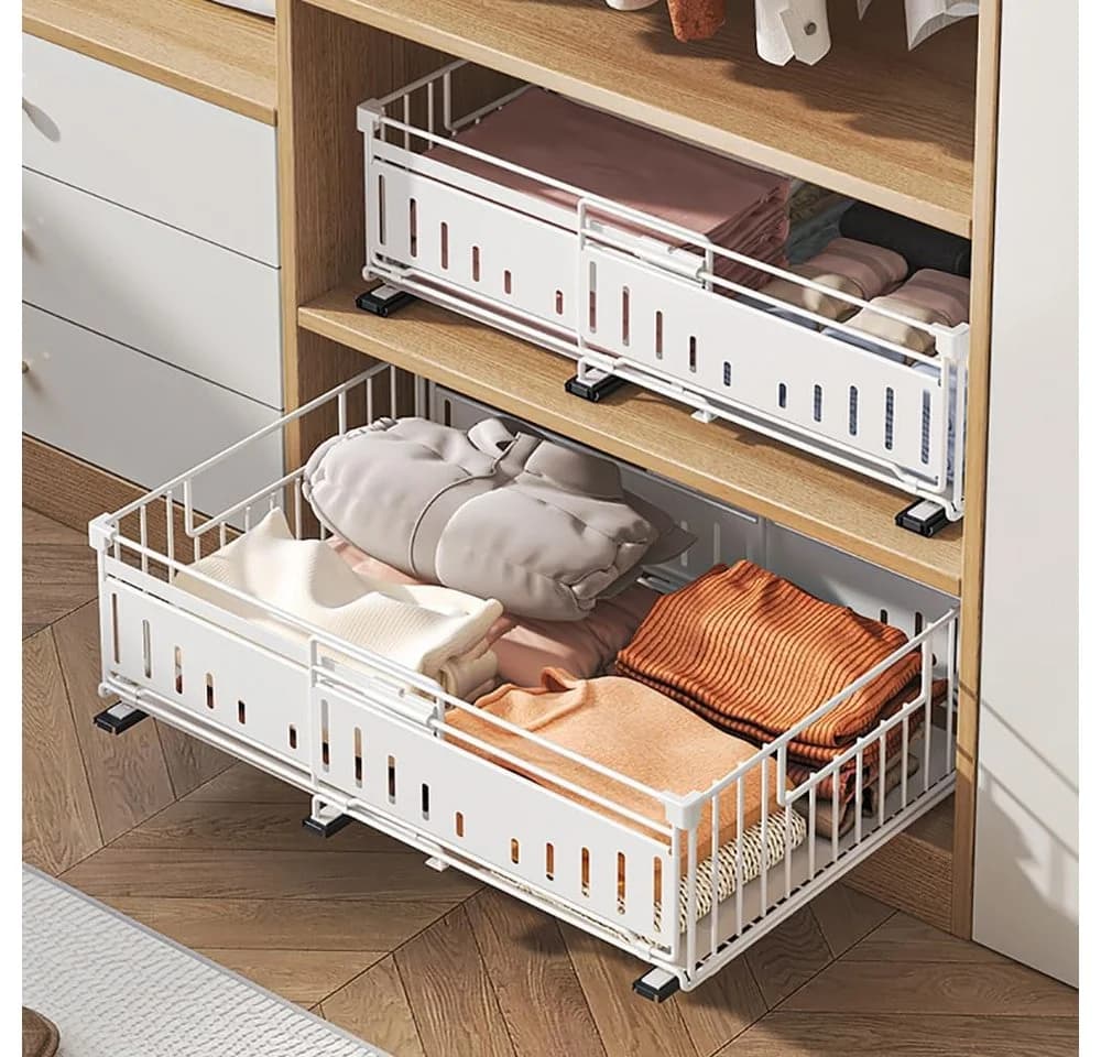 BlingBin Küchenorganizer-Set Teleskopschublade Weiß - Bild 2