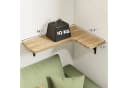 BlingBin Wandboard Schwebendes Eckregal 5er Set Holz Metall Bild 4