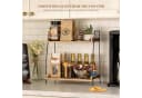 BlingBin Küchenregal 2-stufig Holz Metall Organizer Bild 1