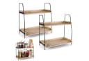 BlingBin Küchenregal 2er Set Holz Metall Organizer Bild 2