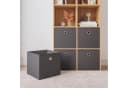 BlingBin Aufbewahrungsbox 10er Set Faltboxen Vliesstoff Dunkelgrau Bild 3