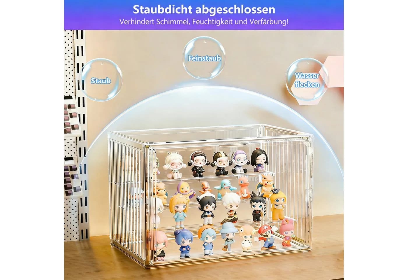 BlingBin Acryl-Vitrine Transparent mit Magnetverschluss - Bild 4