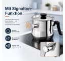 BlingBin Milchtopf 1,5L Doppelwandig Edelstahl mit Pfeifdeckel Bild 4