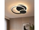 BlingBin LED Deckenleuchte dimmbar 3 Ringe Schwarz Bild 2