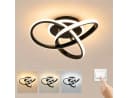 BlingBin LED Deckenleuchte Schwarz Dimmbar 3 Farbtemperaturen Bild 2
