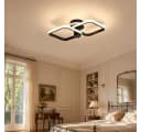 BlingBin LED Deckenleuchte 46cm 34W 1895 lm Sandschwarz 3000K Modern Bild 1