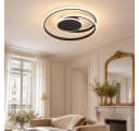 BlingBin LED Deckenleuchte 44W Warmweiß Schwarz Spiral Bild 1