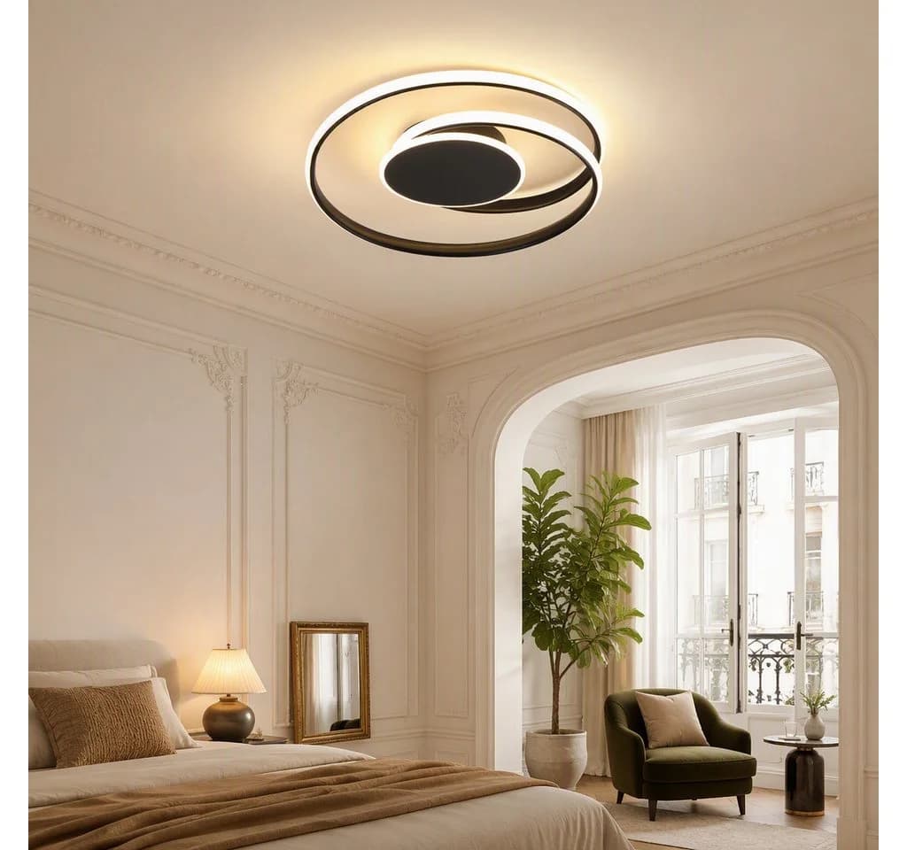 BlingBin LED Deckenleuchte 44W Warmweiß Schwarz Spiral - Bild 3