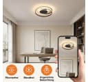 BlingBin LED Deckenleuchte 44W Warmweiß Schwarz Spiral Bild 5