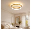 BlingBin LED Deckenleuchte Rund Holzoptik Warmweiß Bild 1
