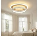 BlingBin LED Deckenleuchte Rund Holzoptik Warmweiß Bild 2