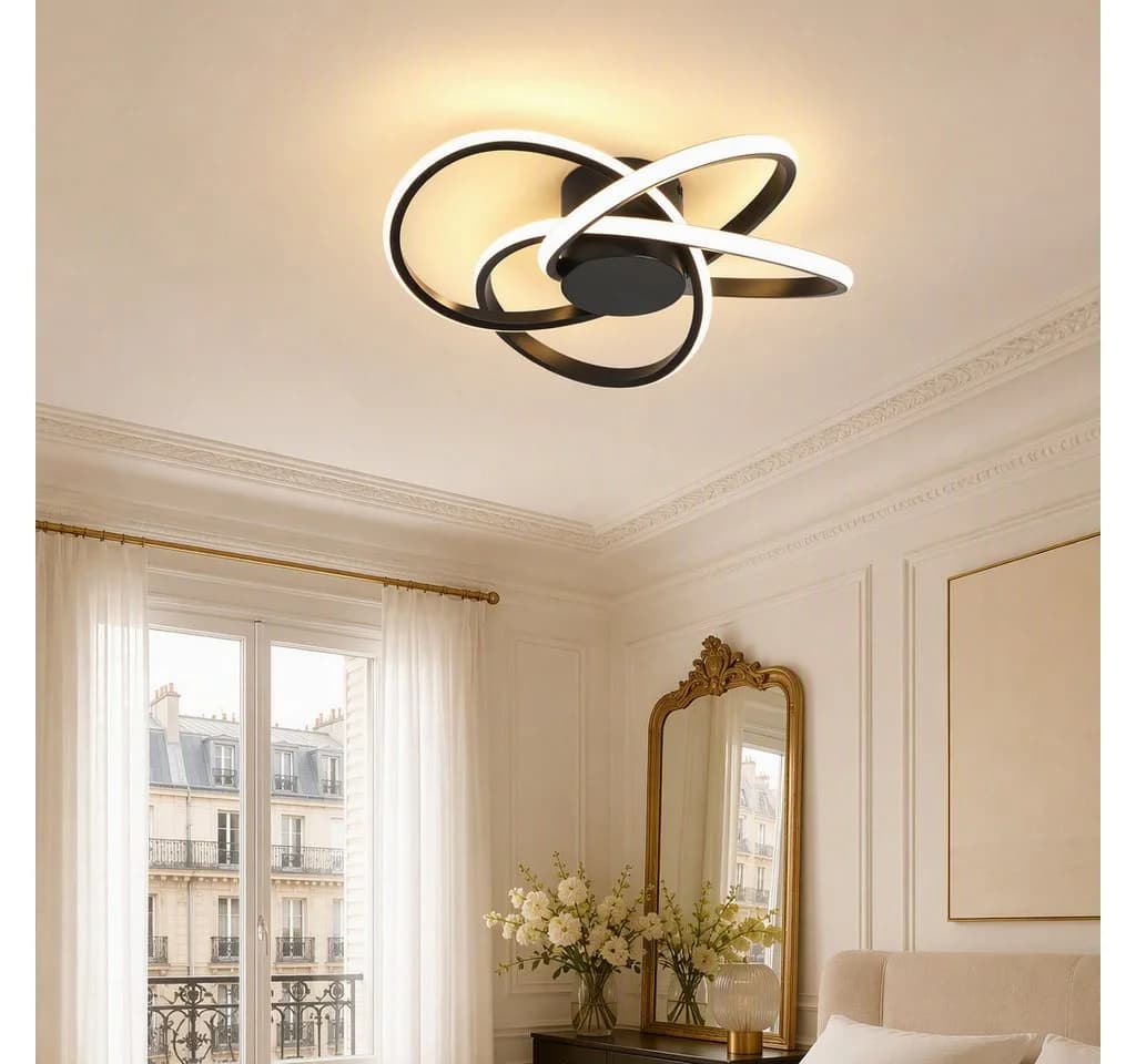 BlingBin LED Deckenleuchte 37W Modern Schwarz - Bild 3