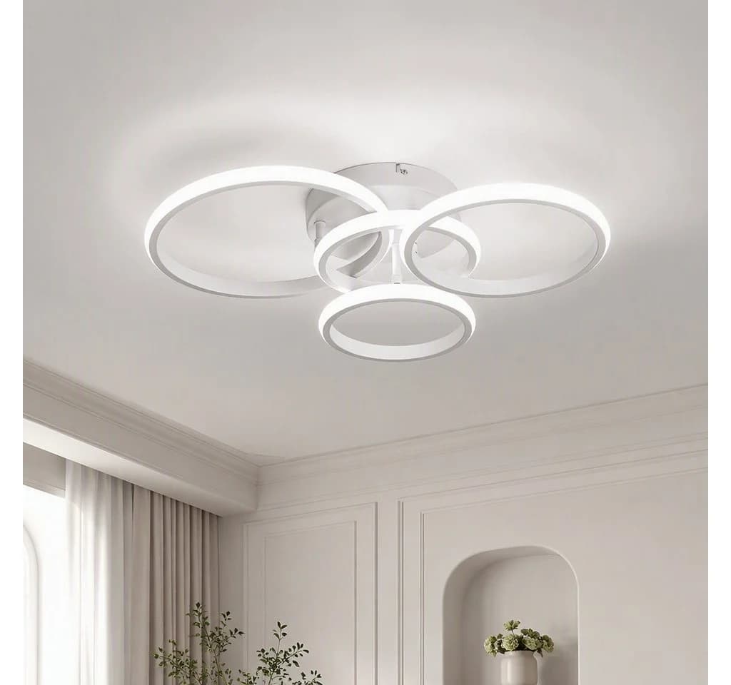 BlingBin LED Deckenleuchte Weiß Modern Dimmbar 3000K-6500K - Bild 2