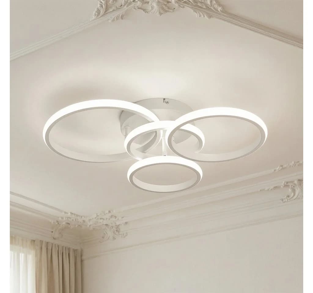 BlingBin LED Deckenleuchte Weiß Modern Dimmbar 3000K-6500K - Bild 5