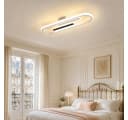BlingBin LED Deckenleuchte 47cm Modern Warmweiß Schwarz/Weiß Bild 1
