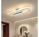 BlingBin LED Deckenleuchte 47cm Modern Warmweiß Schwarz/Weiß Bild 2